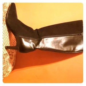 Salvatore Feragamo black calf high boot